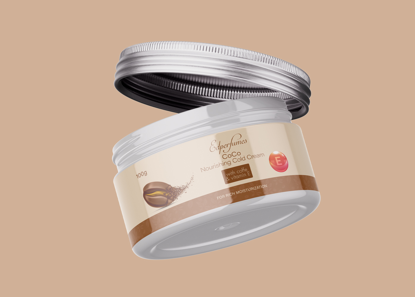Elegant & Minimal Cold Cream Label Design 