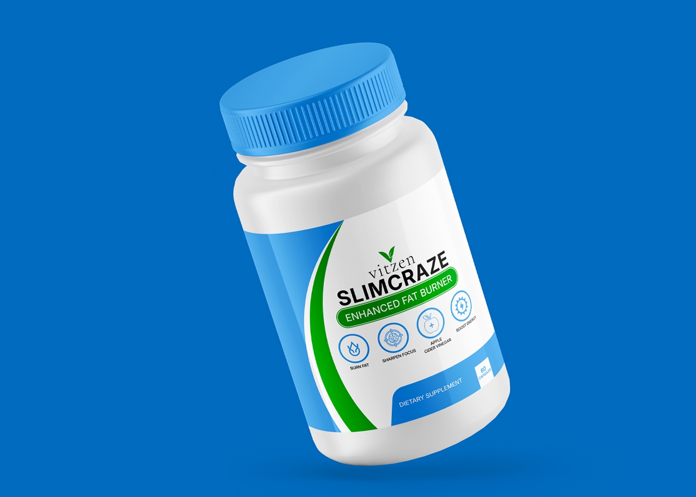 Fat Burner Supplement Label Design