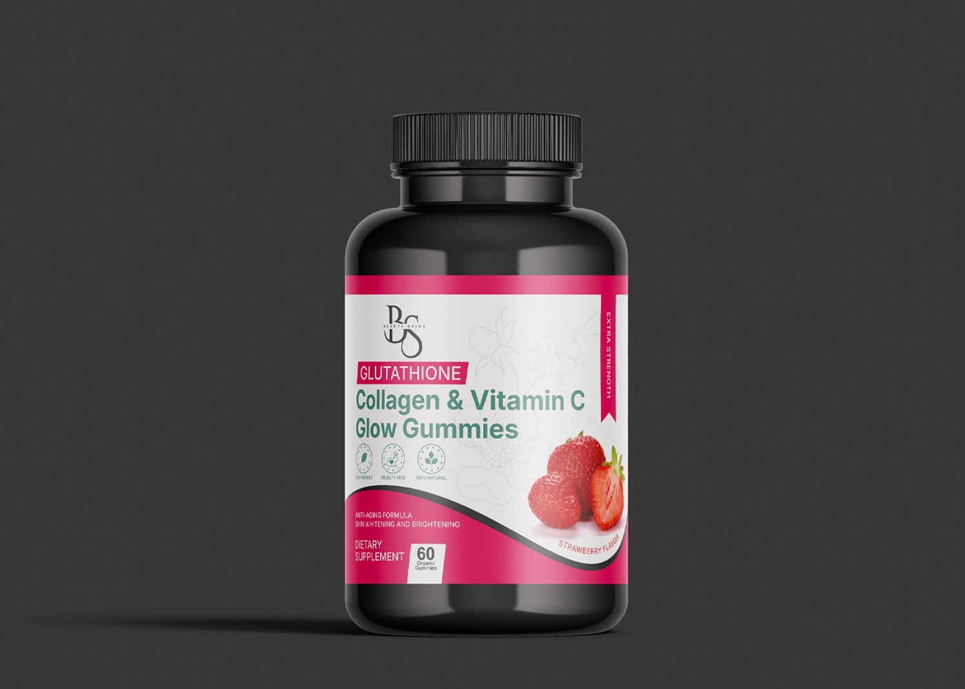 Glow Gummies Label Design 