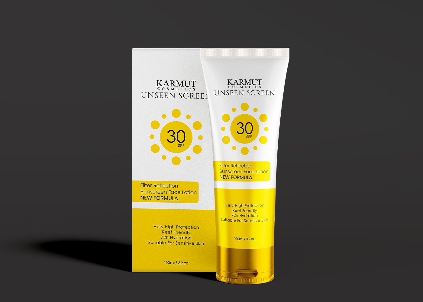 Luxury Sunscreen Face Lotion Branding & Packaging