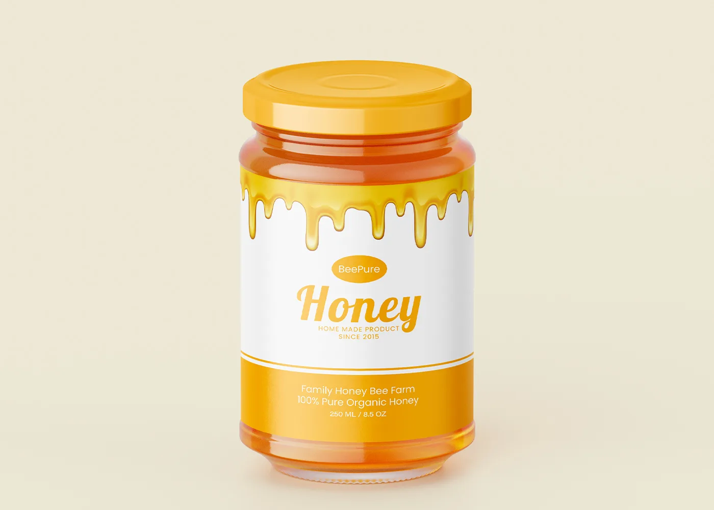 Modern Honey Label Design