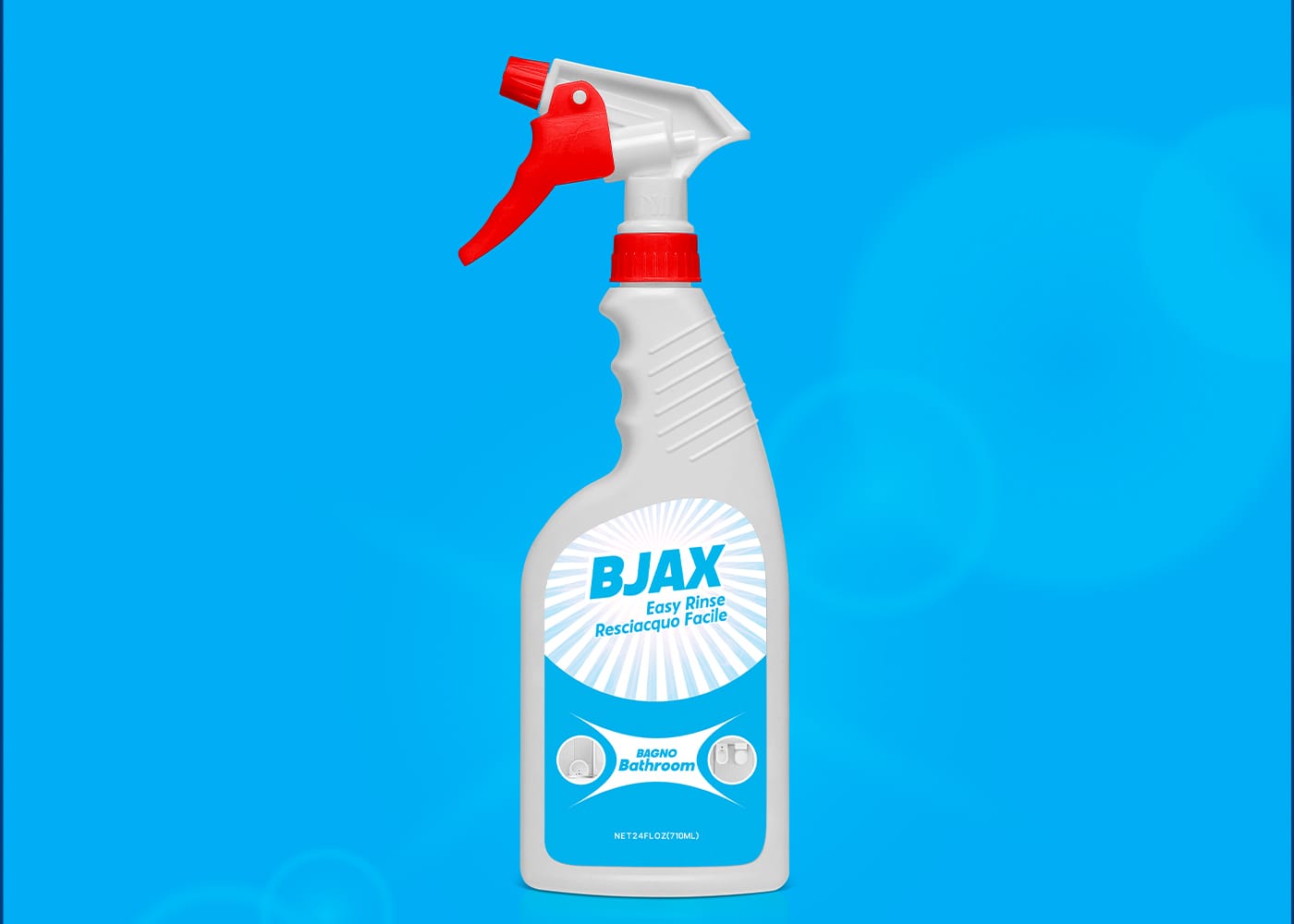 Modern & clean spray bottle label design