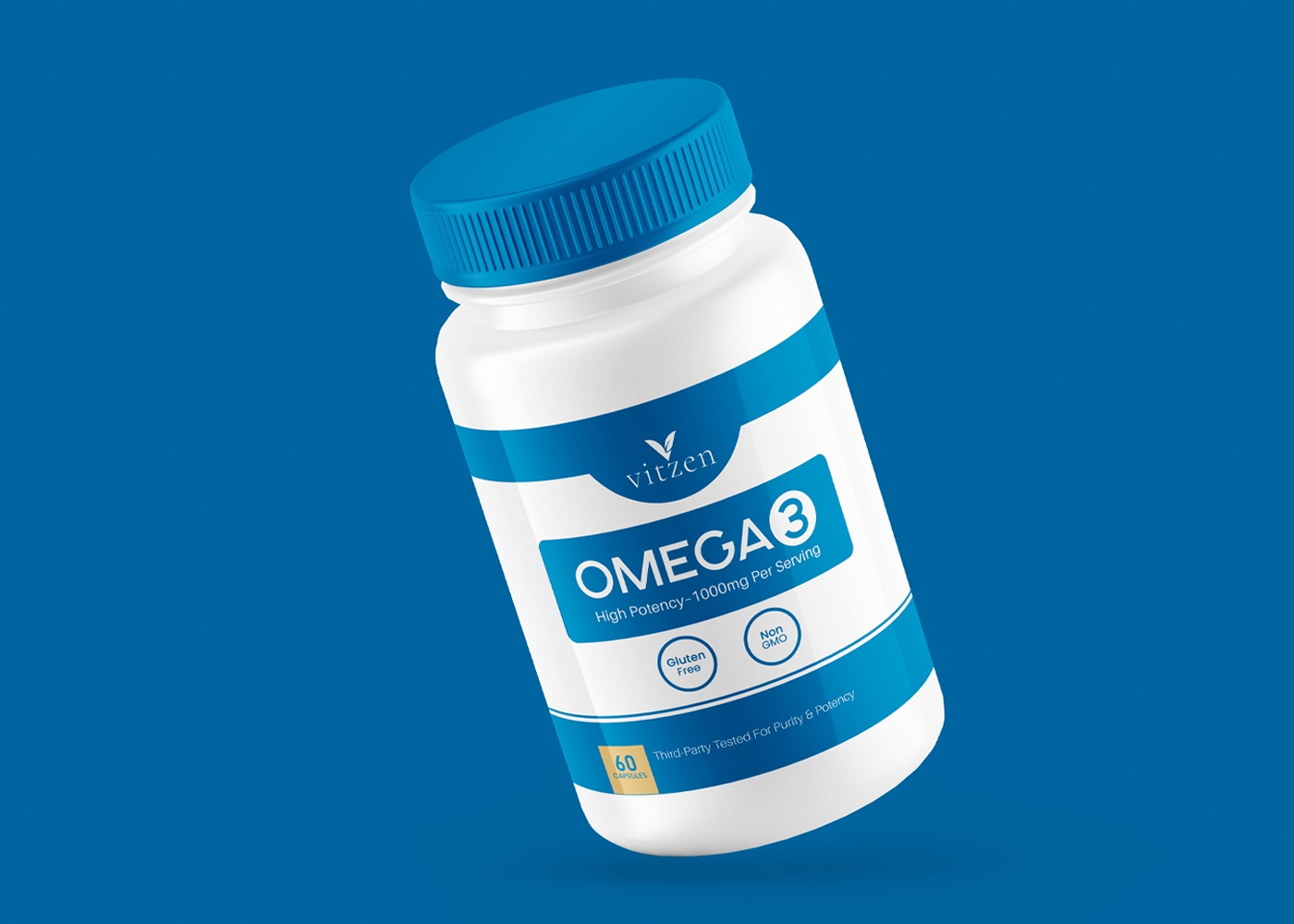 Omega-3 Supplement Label Design