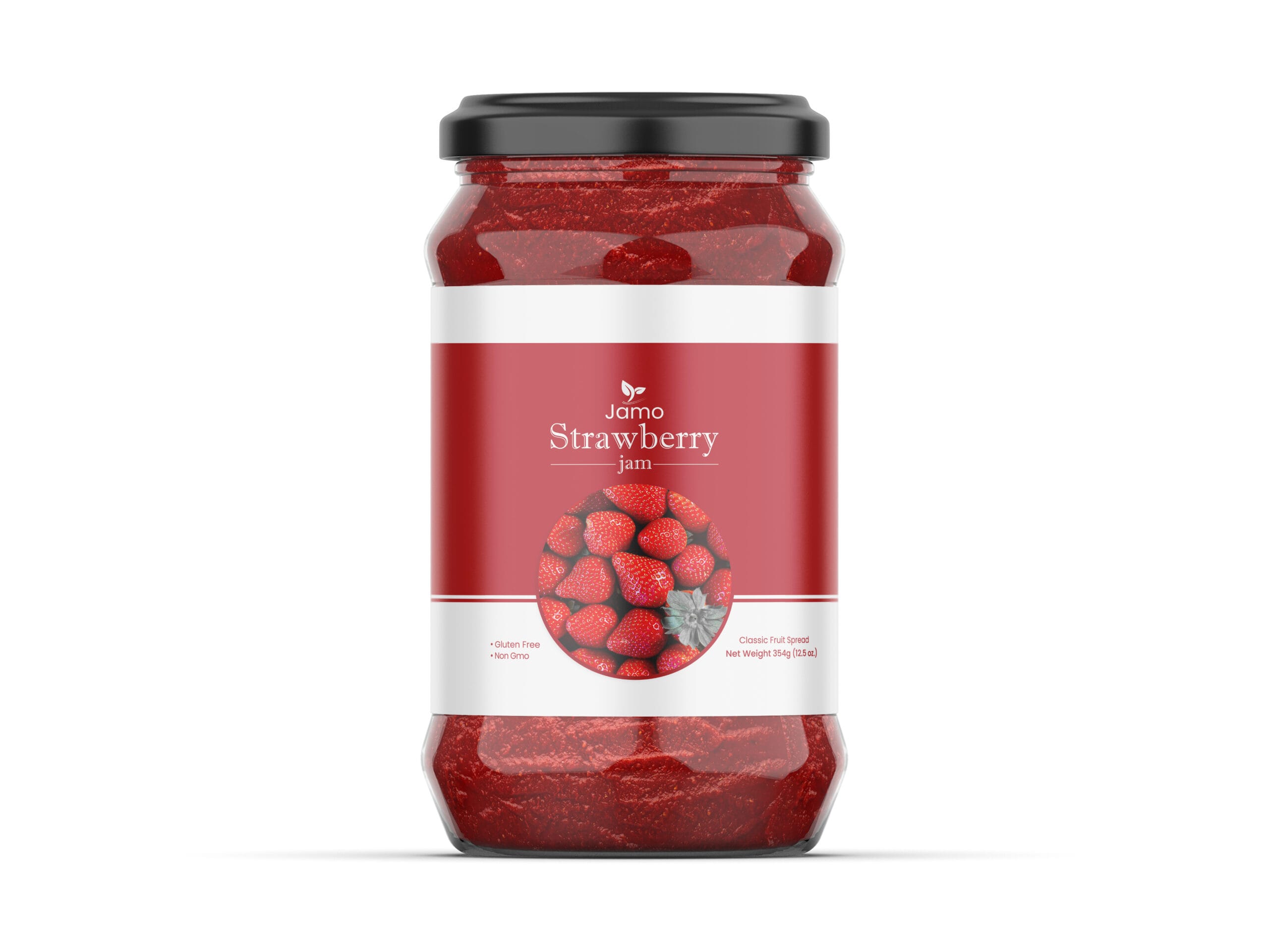 Premium Fruit Jam Jar Label Design