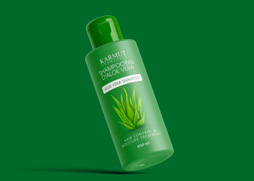 aloe vera face wash label design
