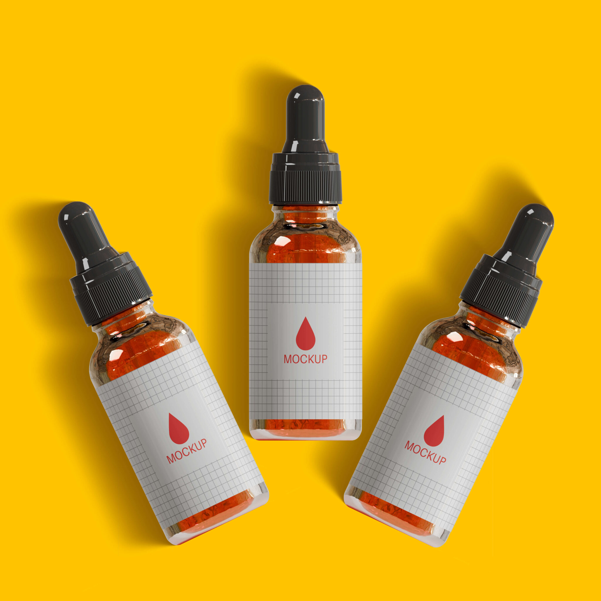 essential oil bottle mockup