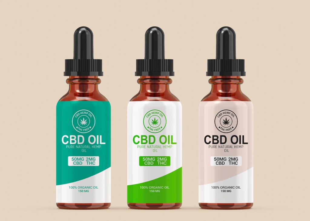 CBD oil label design