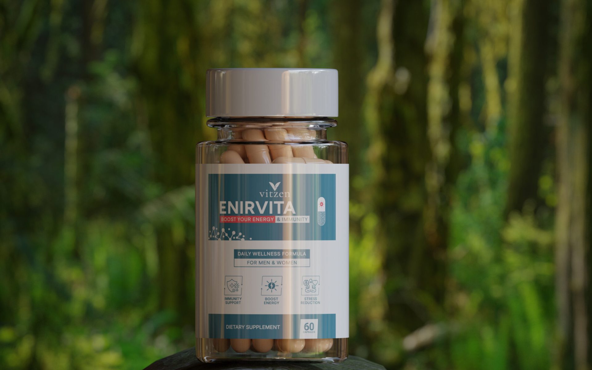 Enirvita Supplement Label Design