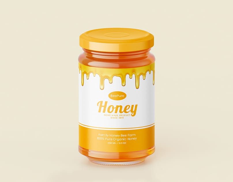 Modern Honey Label Design