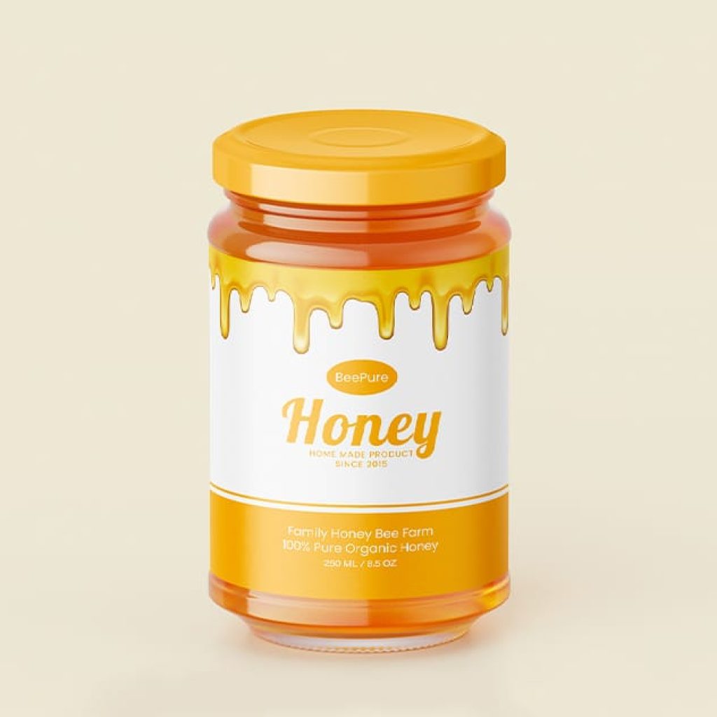 Modern Honey Label Design