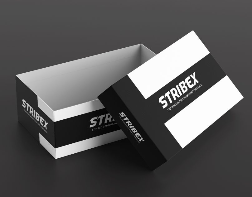 Modern & stylish shoe box packaging design