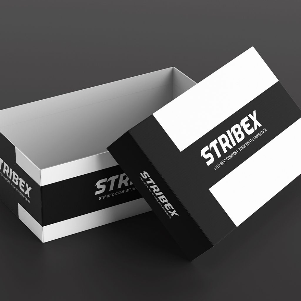 Modern & stylish shoe box packaging design
