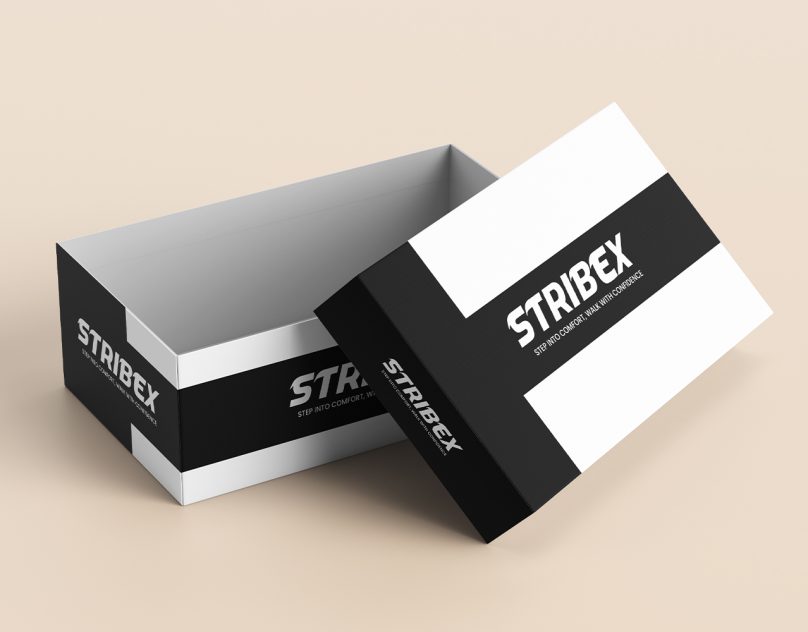 Modern & stylish shoe box packaging design