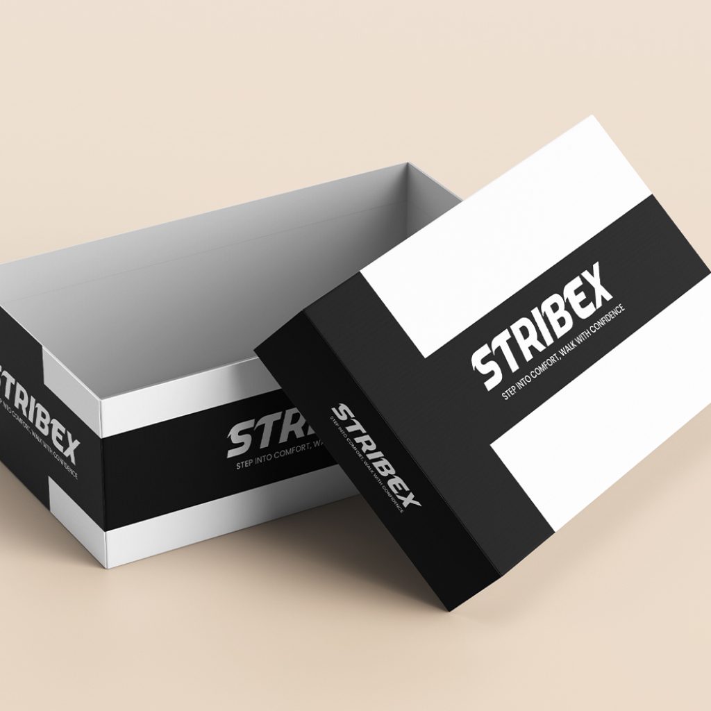 Modern & stylish shoe box packaging design