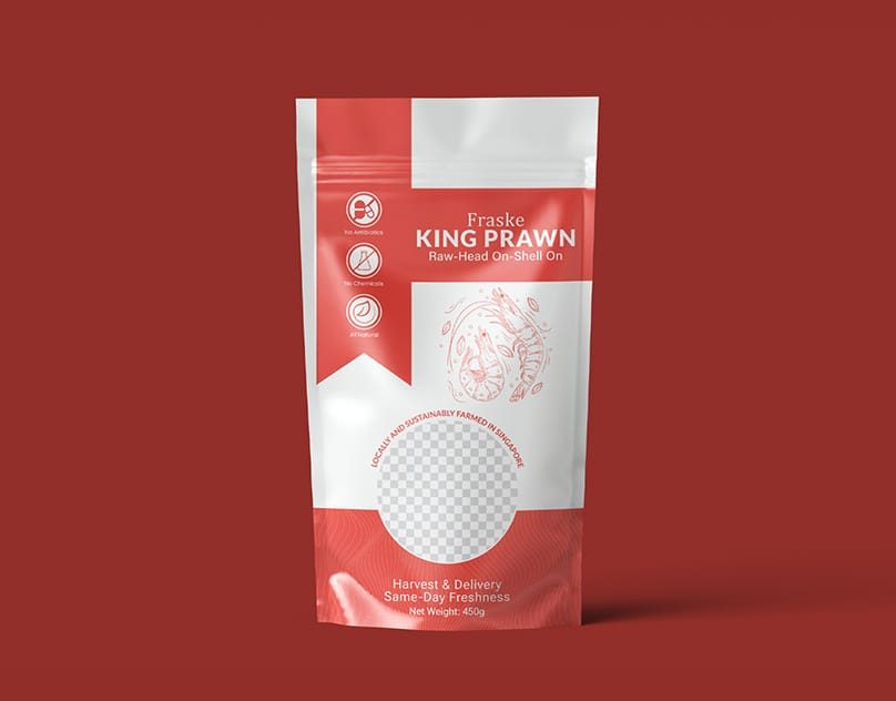 Shrimp Pouch Packaging Design 58