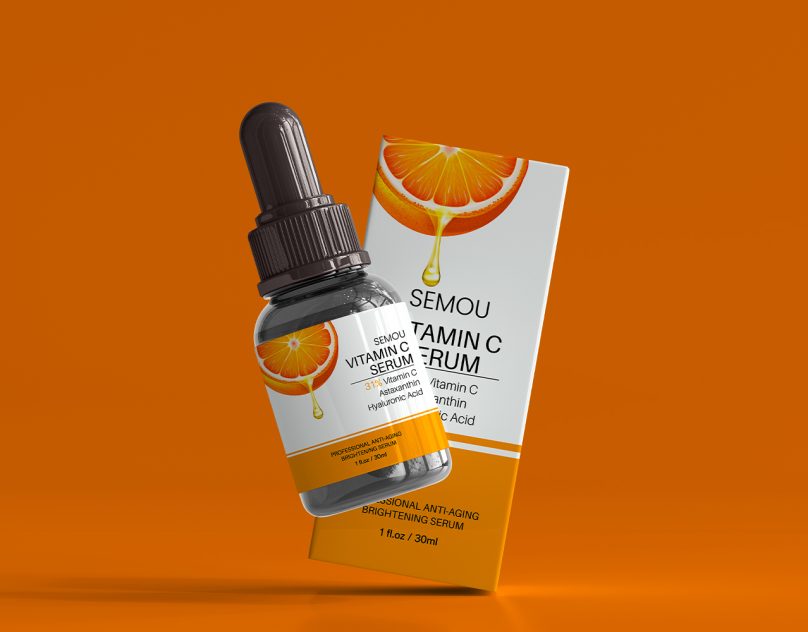 Vitamin C Serum Label Design – Brighten & Glow