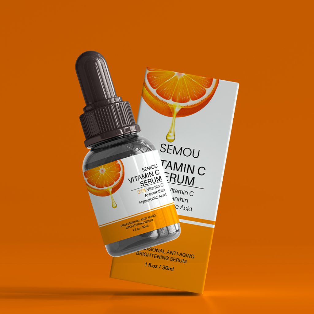 Vitamin C Serum Label Design – Brighten & Glow